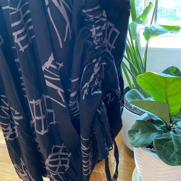 Skirt - elastic back with pockets and retro design - Picture 3 of 7